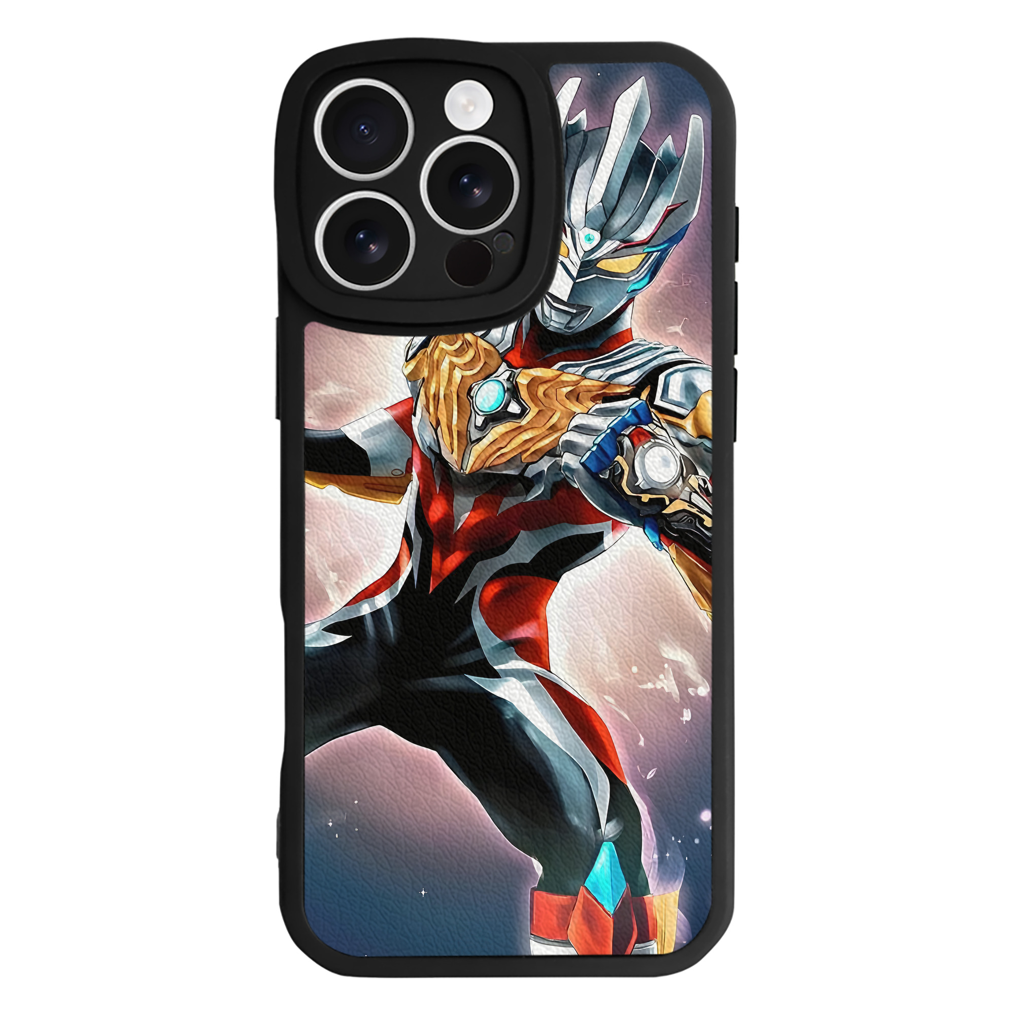 （画像用） ウルトラマン Ultraman 【iPhone 16シリーズ対応】シリコンスマホケース（レザー調） 材質：シリコン